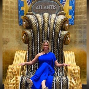 Gorgeous Blue (like NEW) one shoulder VICI dress - worn once💙